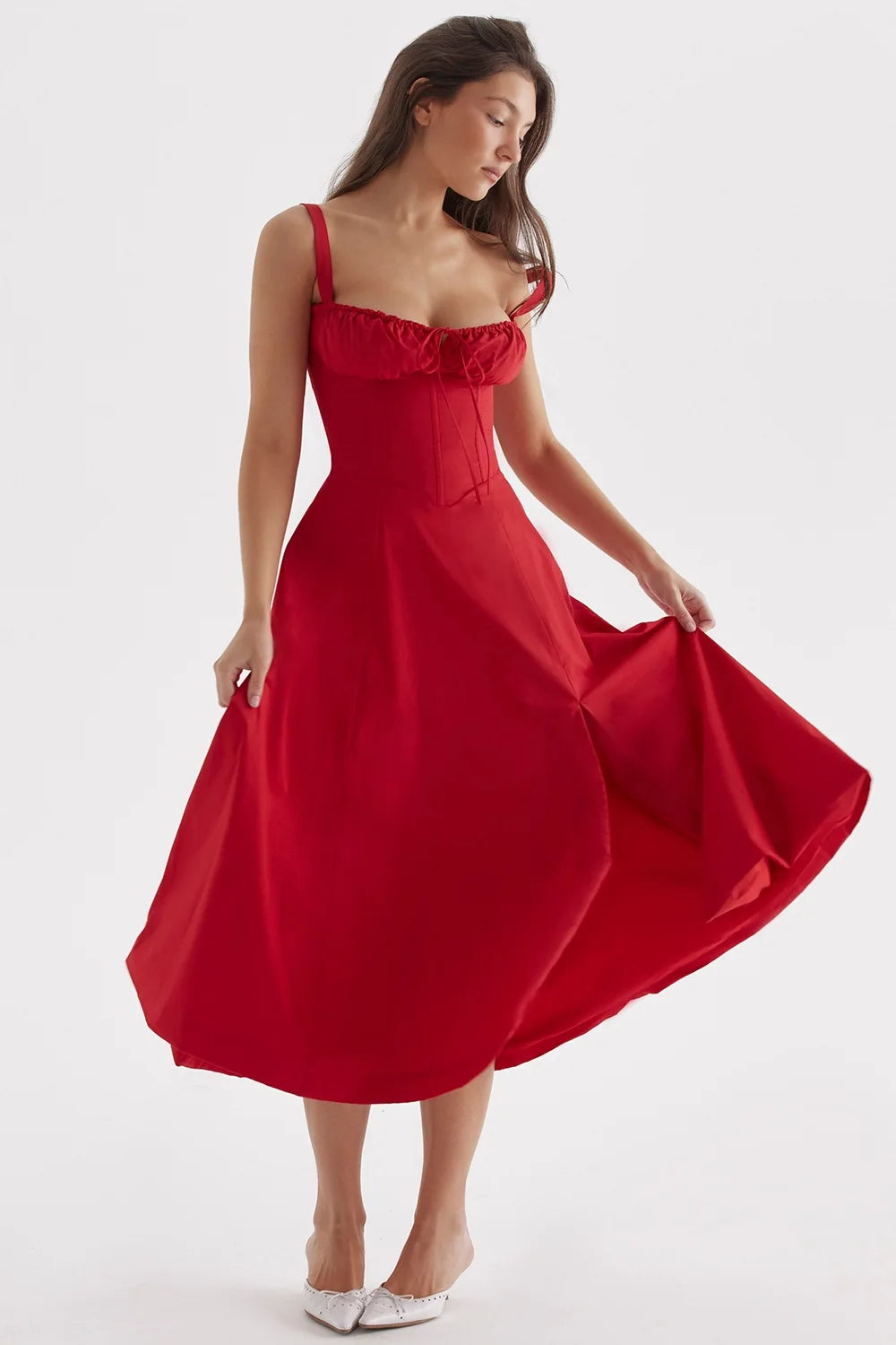robe élégante col en V