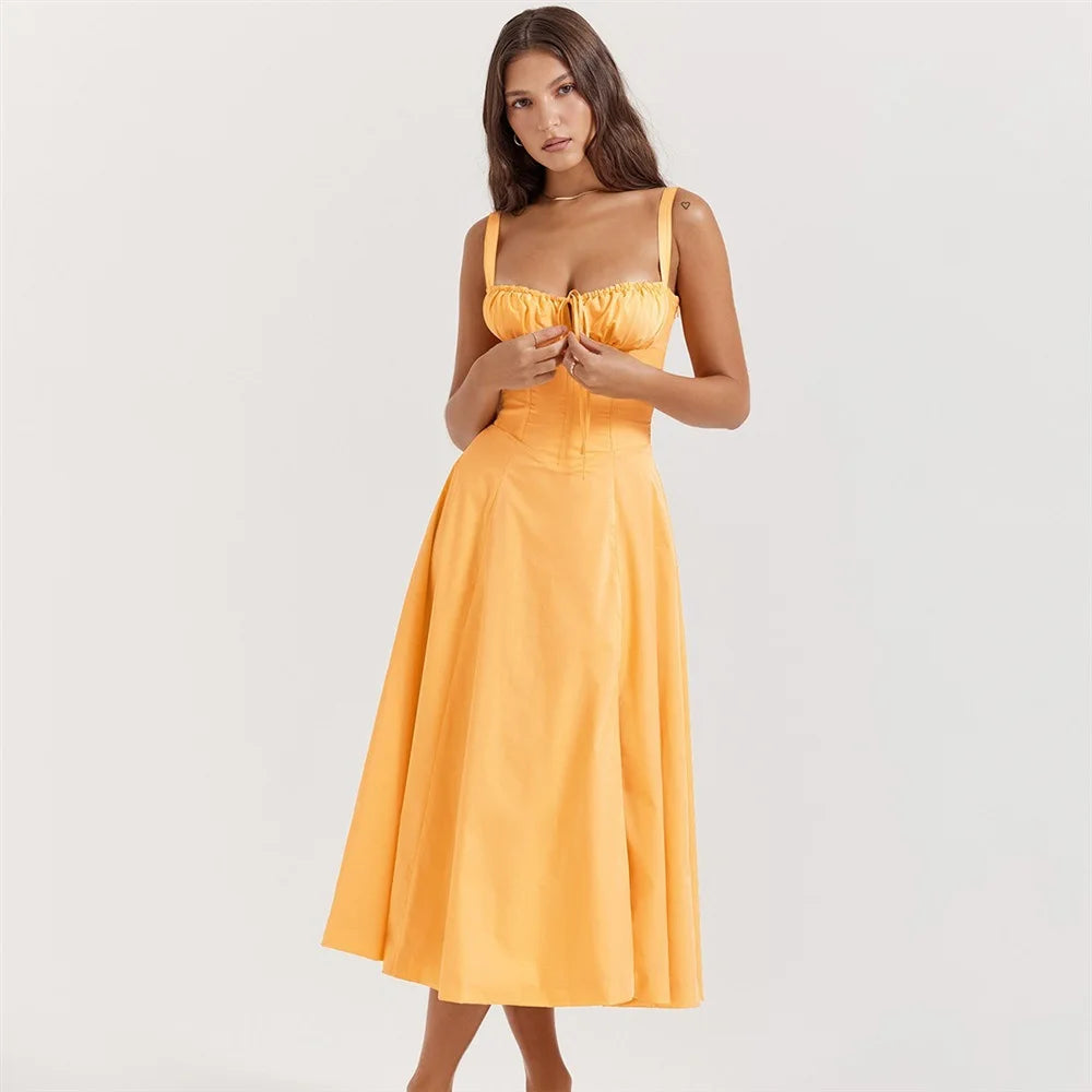 robe élégante col en V
