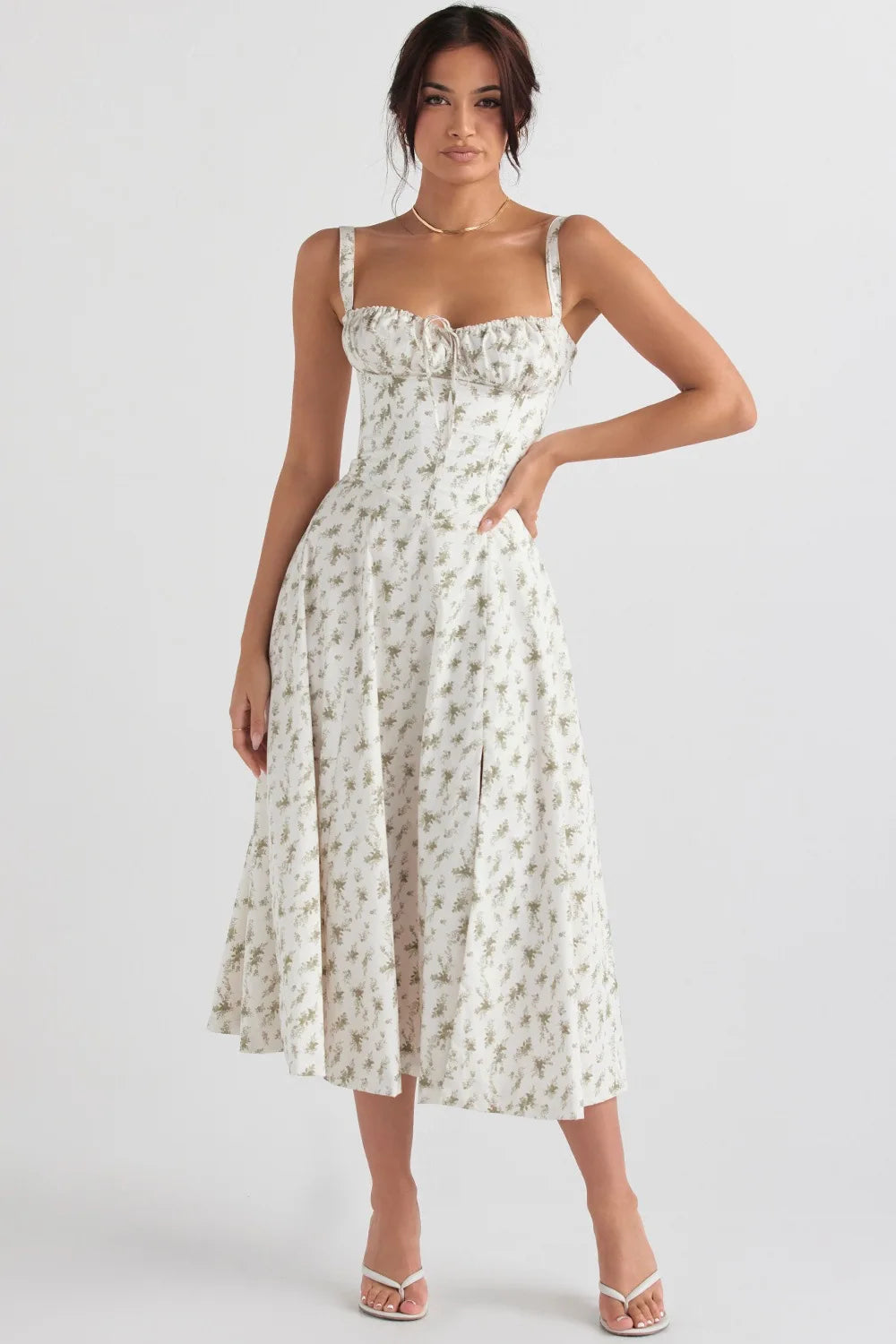robe élégante col en V