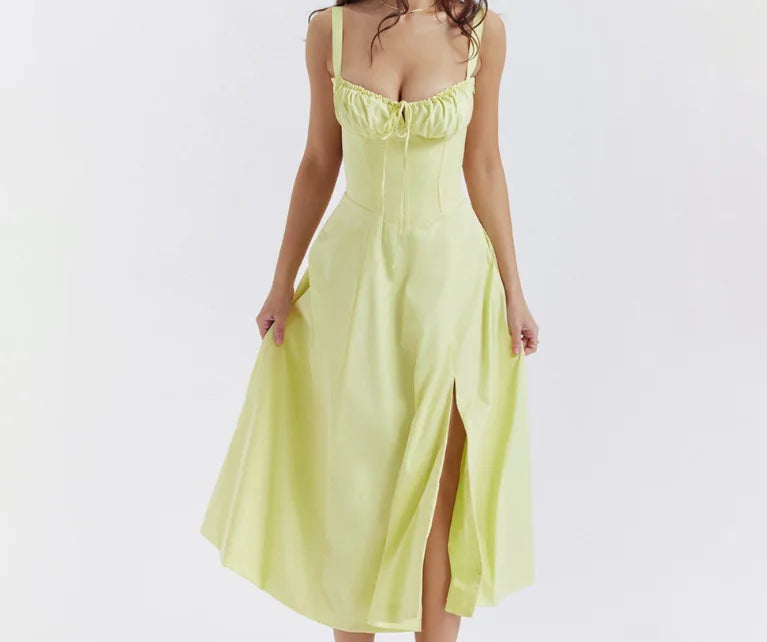 robe élégante col en V