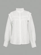 haut blanc dentelle