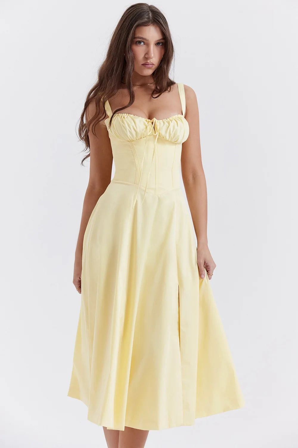 robe élégante col en V