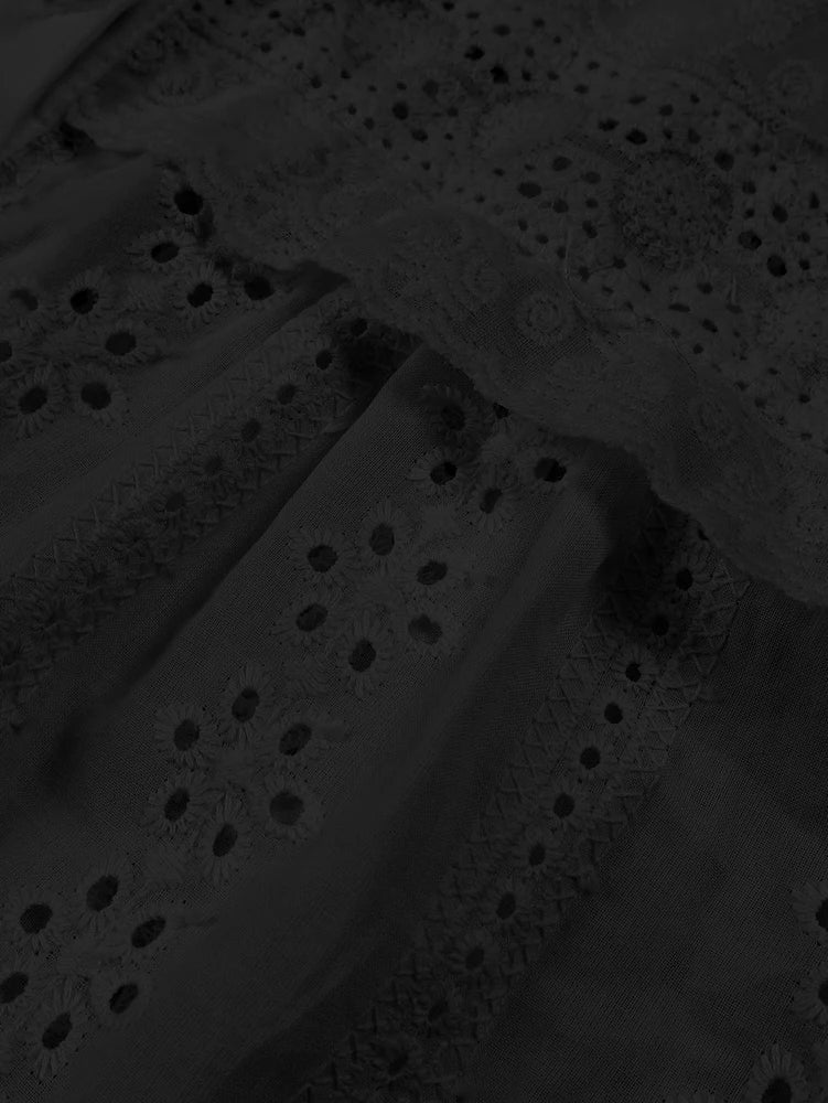 Blouse blanche dentelle