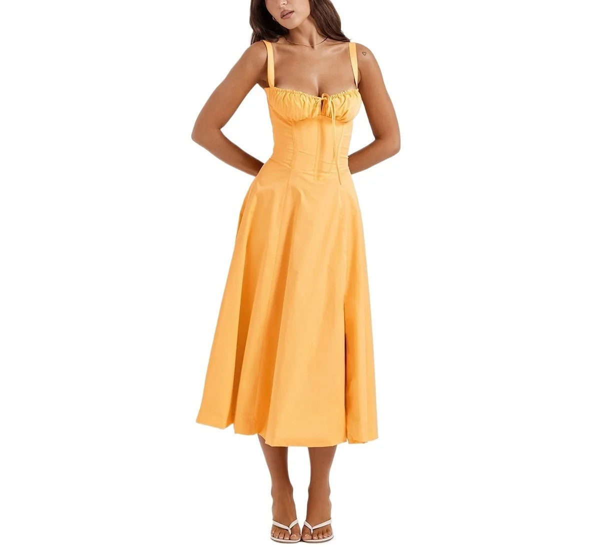 robe élégante col en V