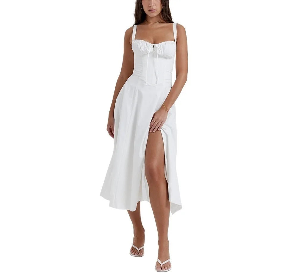 robe élégante col en V