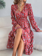 robe longue fleurie