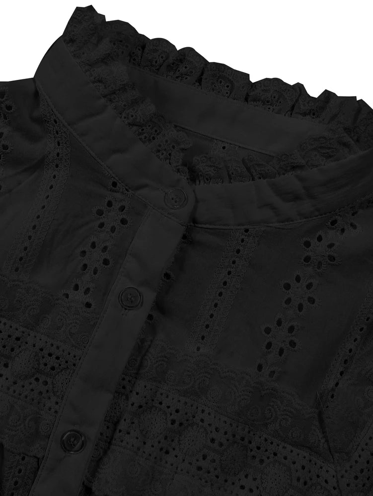 Blouse blanche dentelle